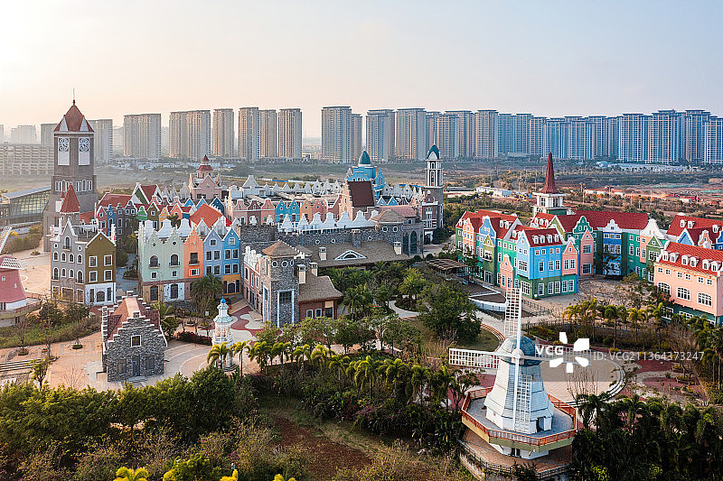 海口市秀英区长影环球100奇幻乐园欧洲古城堡图片素材