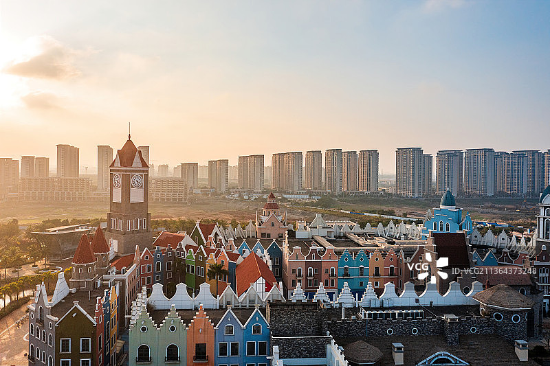 海口市秀英区长影环球100奇幻乐园欧洲古城堡图片素材