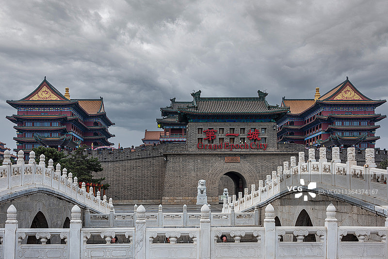 河北香河第一城古建筑图片素材