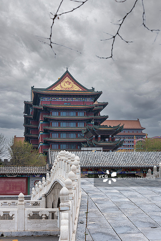 河北香河第一城古建筑图片素材