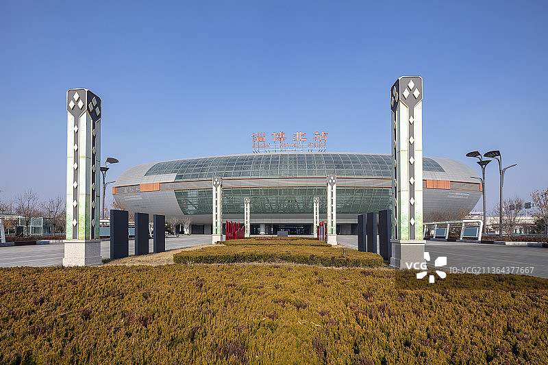 山东省淄博北站外景图片素材