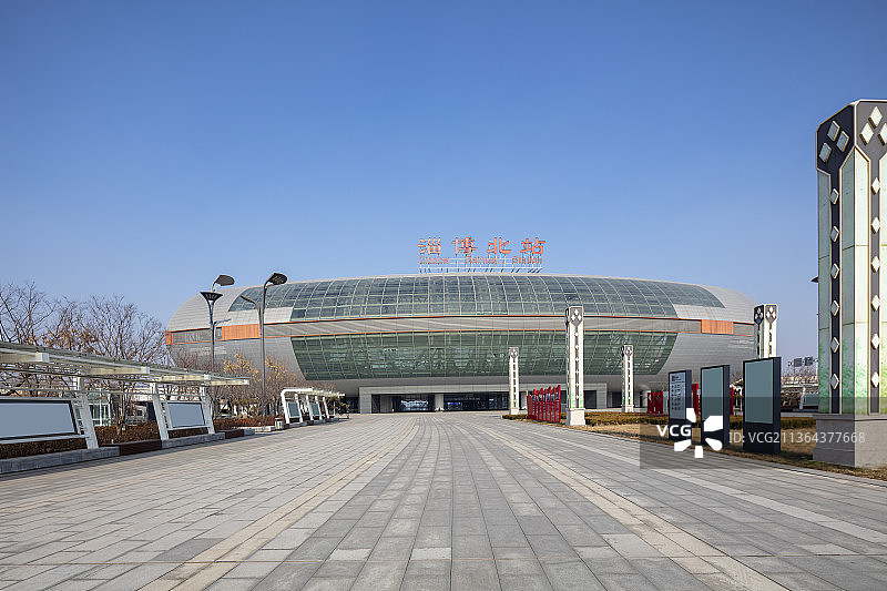 山东省淄博北站外景图片素材