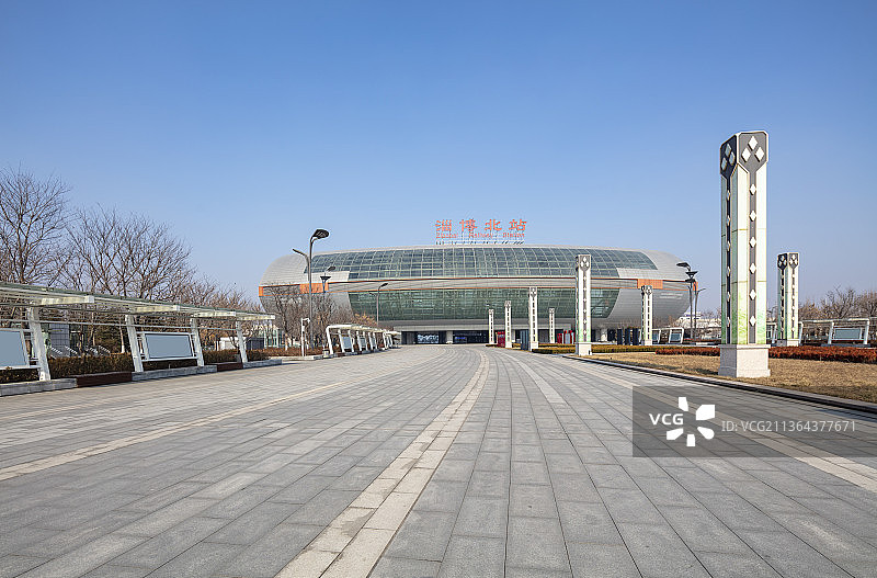 山东省淄博北站外景图片素材