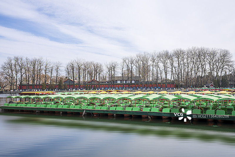 北海公园 什刹海 银锭桥 后海 钟楼 九龙壁 琼华岛 永安寺 北海白塔 北海团城 承光殿 铁影壁 五图片素材