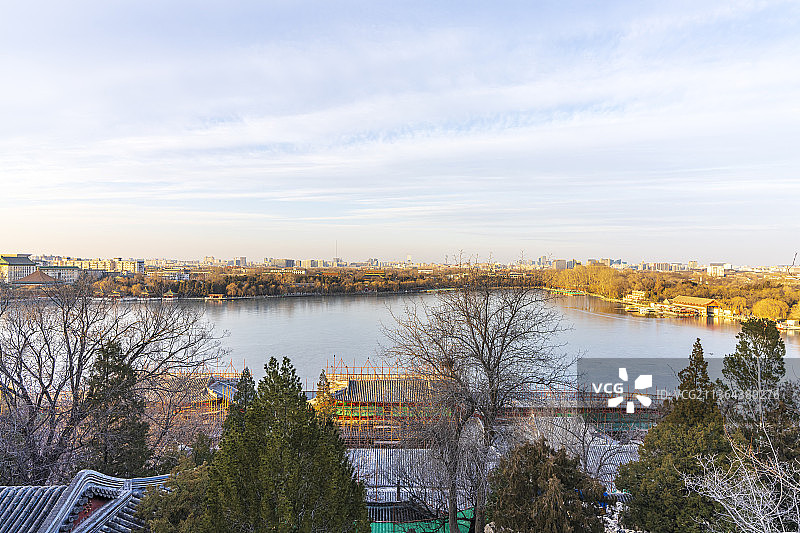 北海公园 什刹海 银锭桥 后海 钟楼 九龙壁 琼华岛 永安寺 北海白塔 北海团城 承光殿 铁影壁 五图片素材