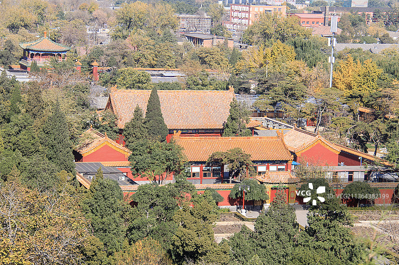 北京景山公园：观德殿图片素材