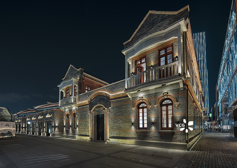 今潮8弄夜景图片素材