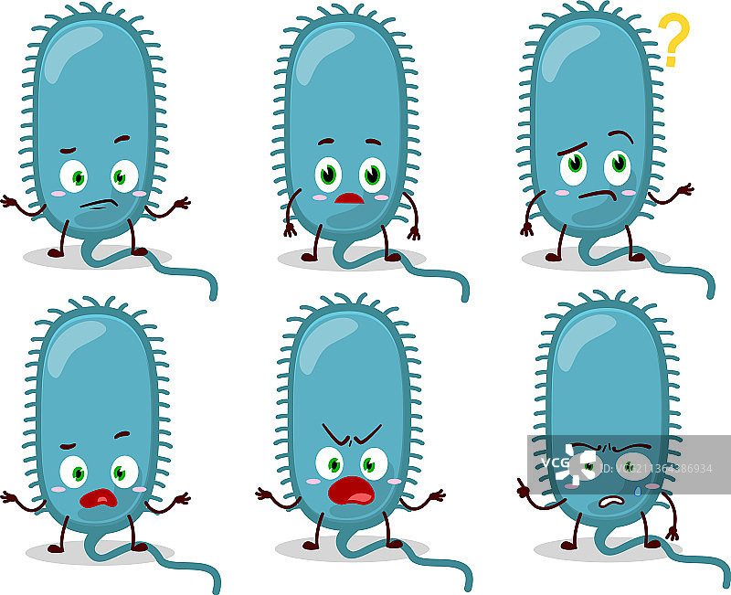 迷你病毒卡通形象图片素材