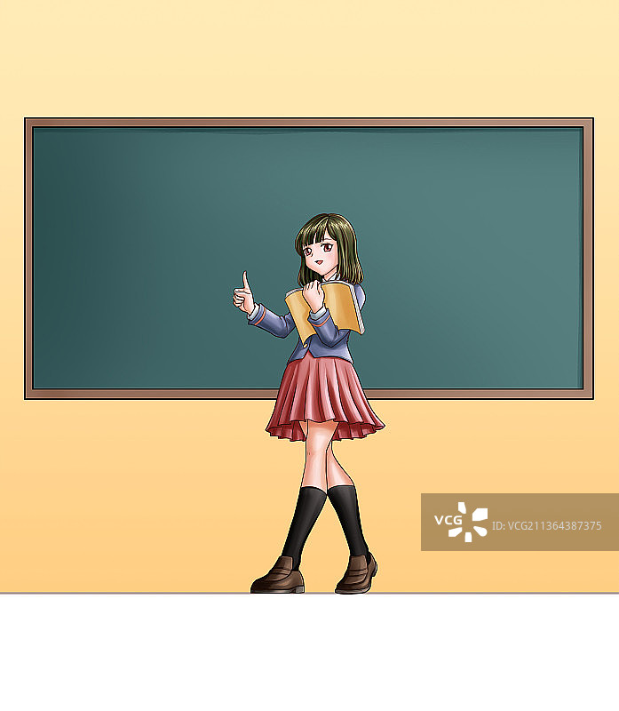 校园女生图片素材