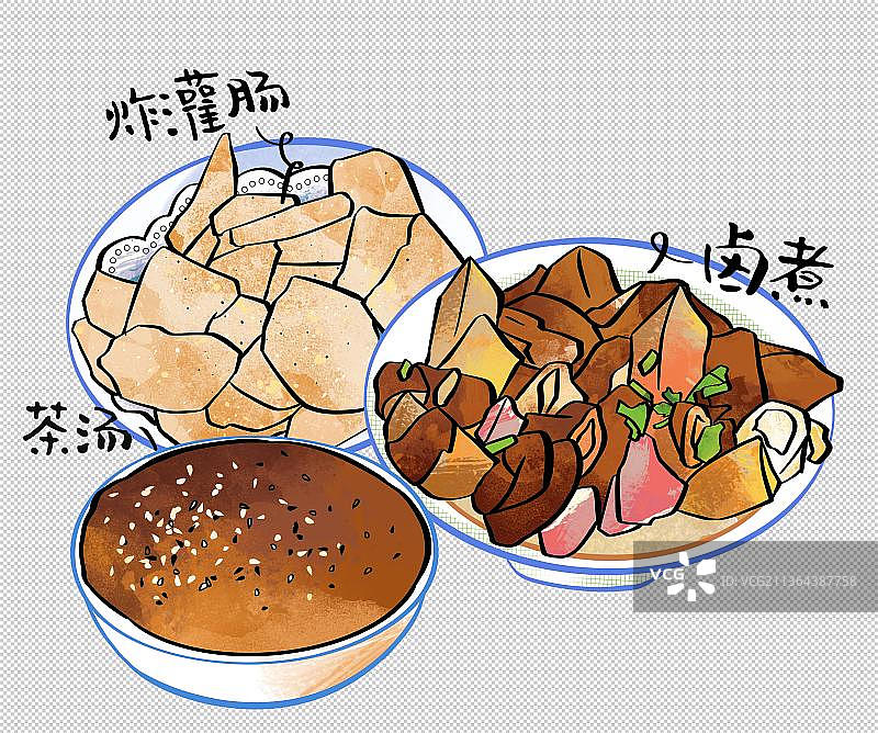 北京 小吃 炸灌肠 卤煮 茶汤 美食食物餐饮菜单饮食图片素材