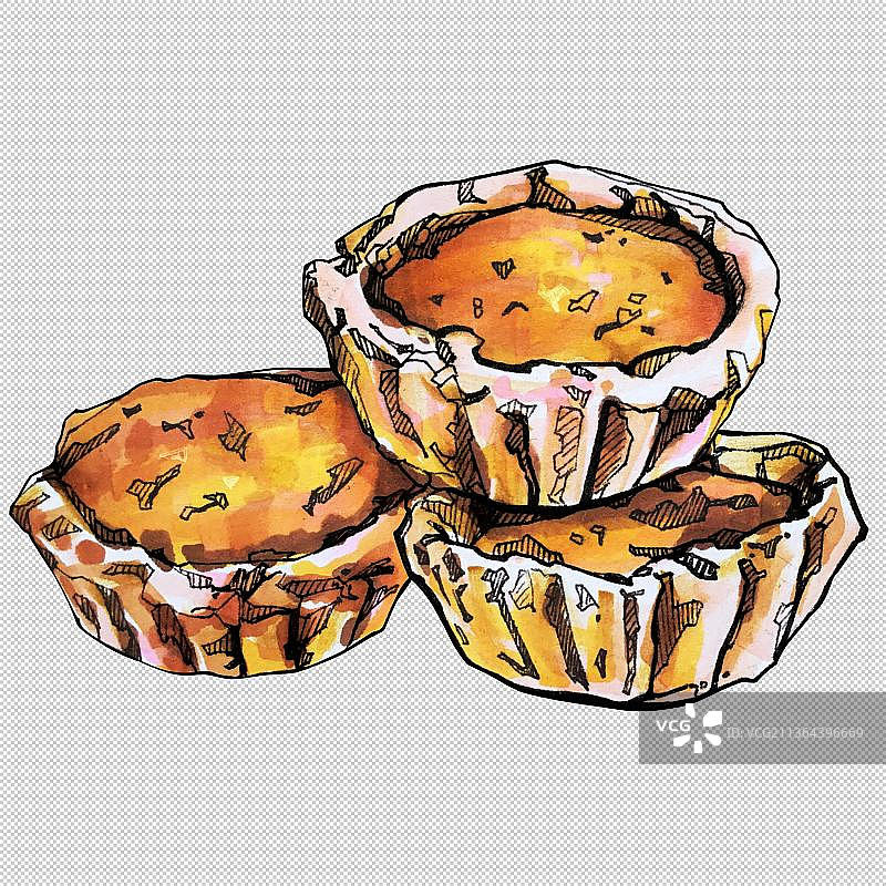 三个椰子饼 美食食物餐饮菜单饮食图片素材