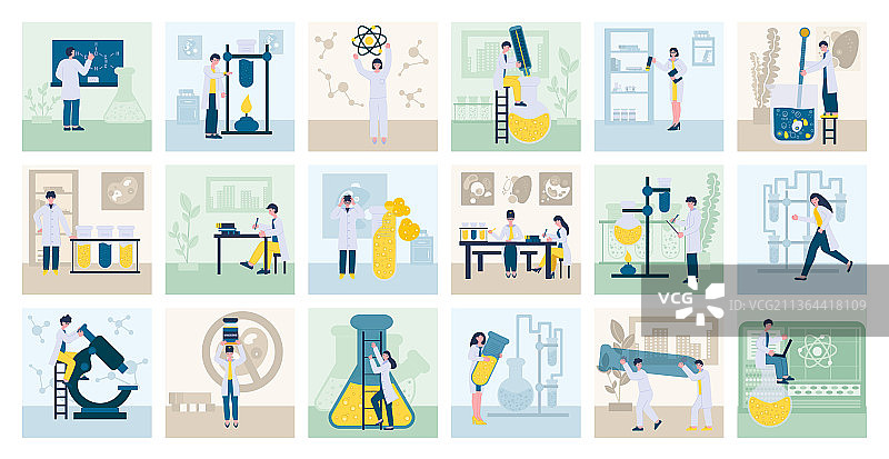 实验室科研人员正方形构图图片素材