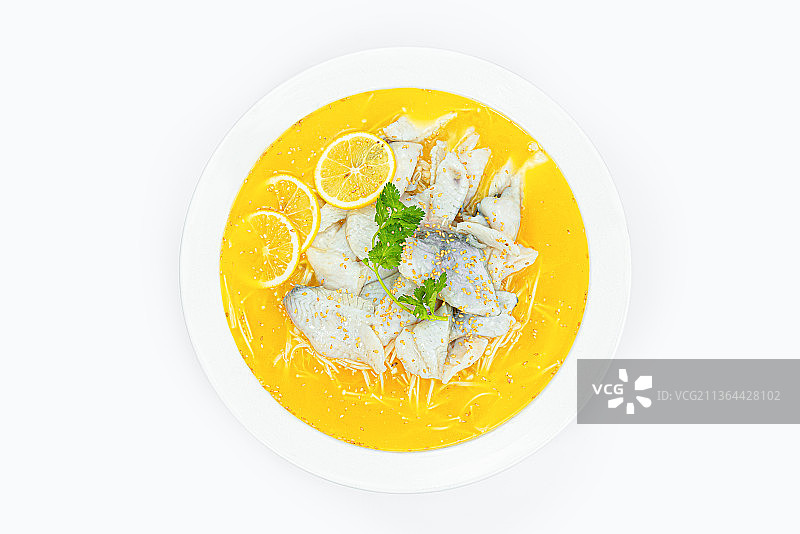 酸菜鱼 川菜 细节 美味 白底图 粤菜图片素材