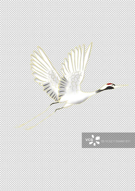 国风白鹤仙鹤图片素材