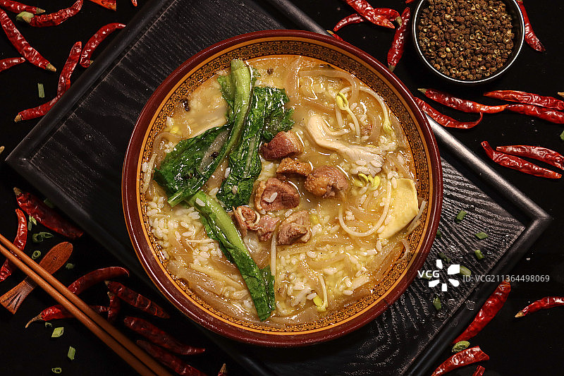 老鸭汤泡饭图片素材