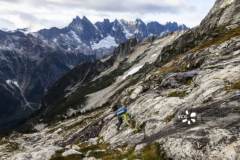 北喀斯喀德国家公园攀登图片素材