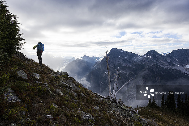 北喀斯喀德国家公园攀登图片素材