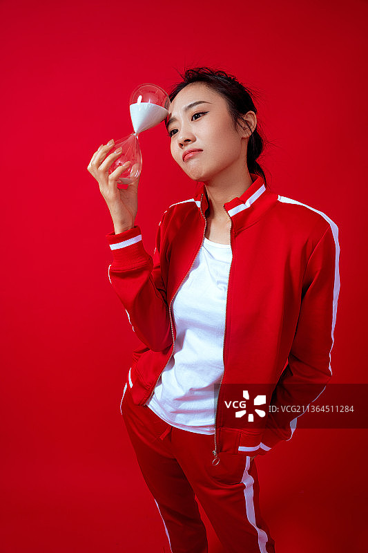 运动活力美少女图片素材