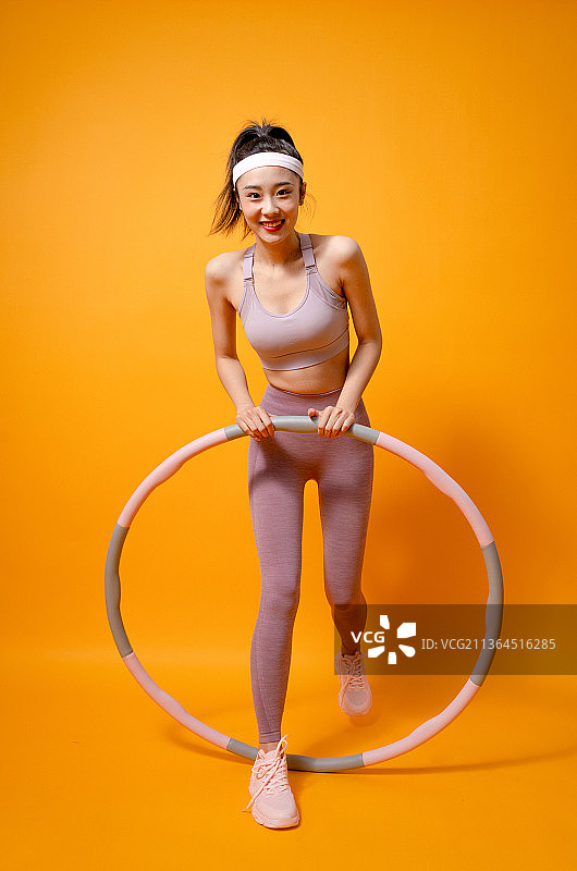 时尚运动美少女图片素材