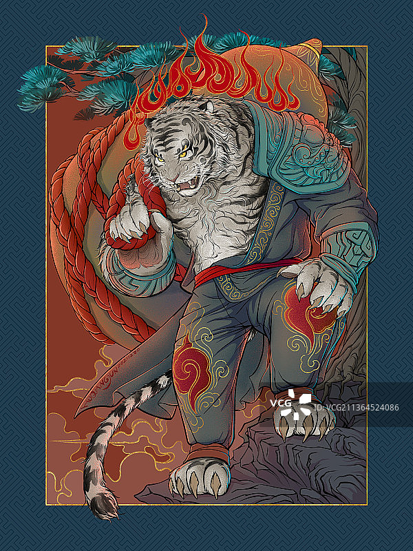 虎啸风生图片素材