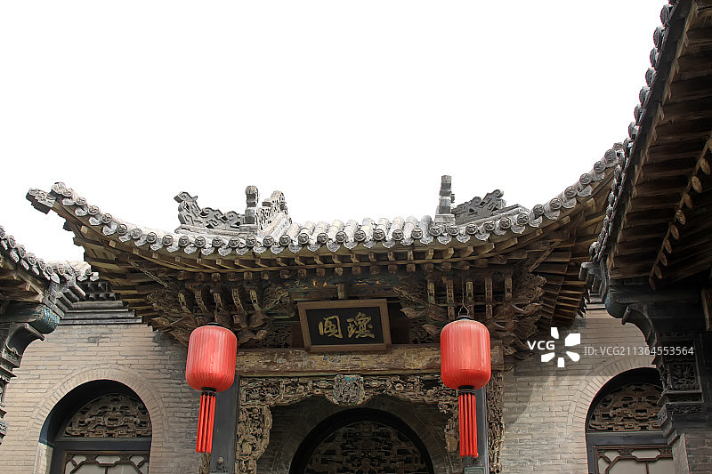 山西祁县乔家大院古建筑图片素材