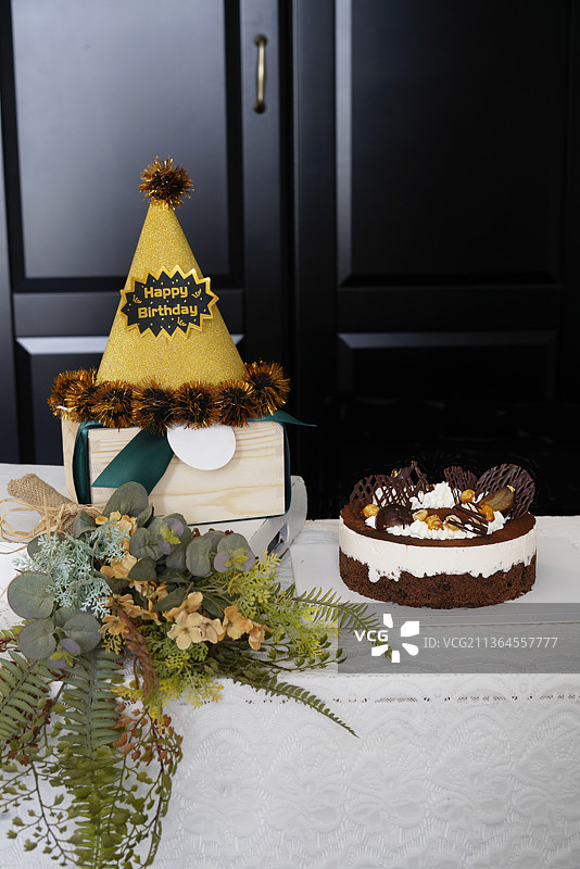 卡片无字和生日蛋糕图片素材