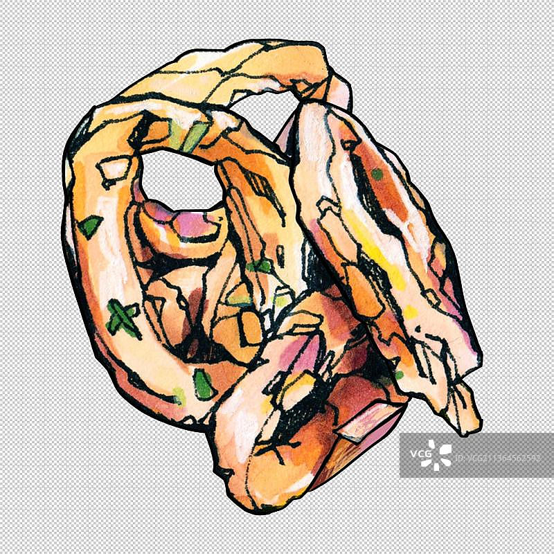 炸物炸花枝圈1 新鲜海鲜水产品 美食食物餐饮菜单图片素材