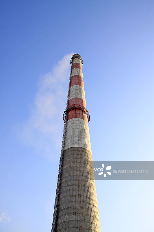河北省唐山市滦南县华西北钢有限公司烟囱图片素材