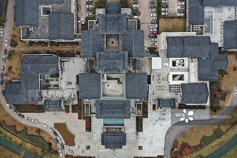 永川博物馆航拍图片素材