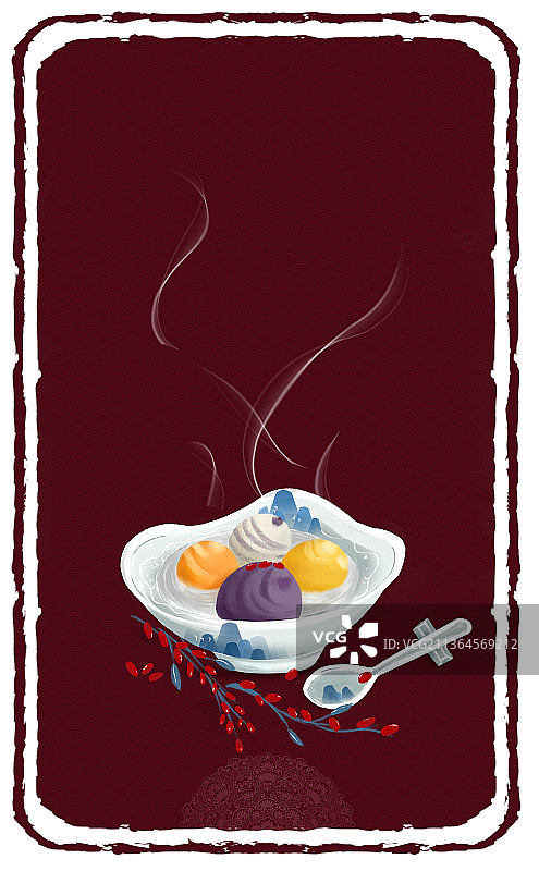 元宵节  汤圆 传统食物  传统食物  中国风  枸杞 过年图片素材