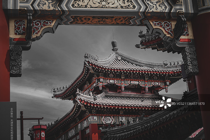天津杨柳青古建筑图片素材