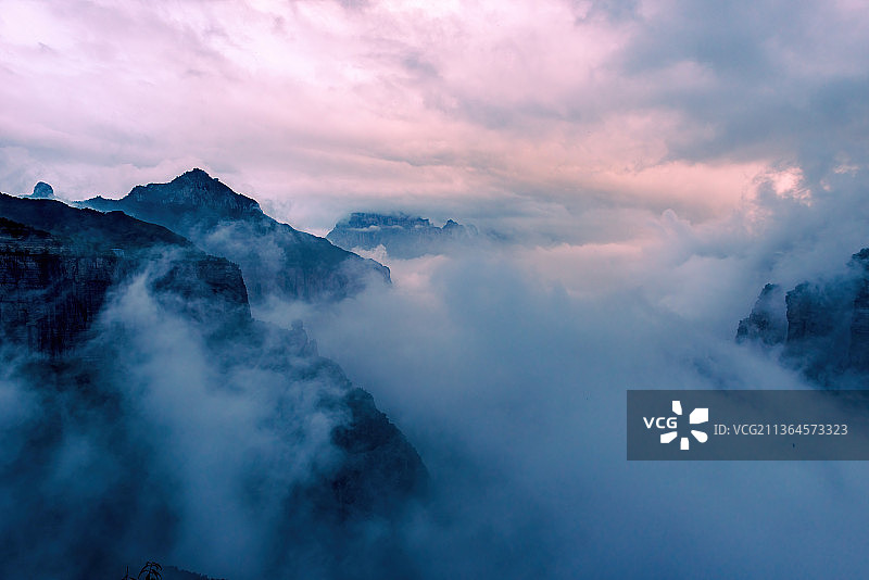 山西晋城陵川  太行山 王莽岭  锡崖沟  十字岭 天界山 回龙图片素材
