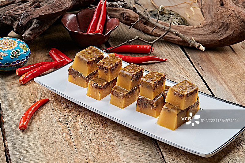 甜品小吃红豆豌豆黄图片素材