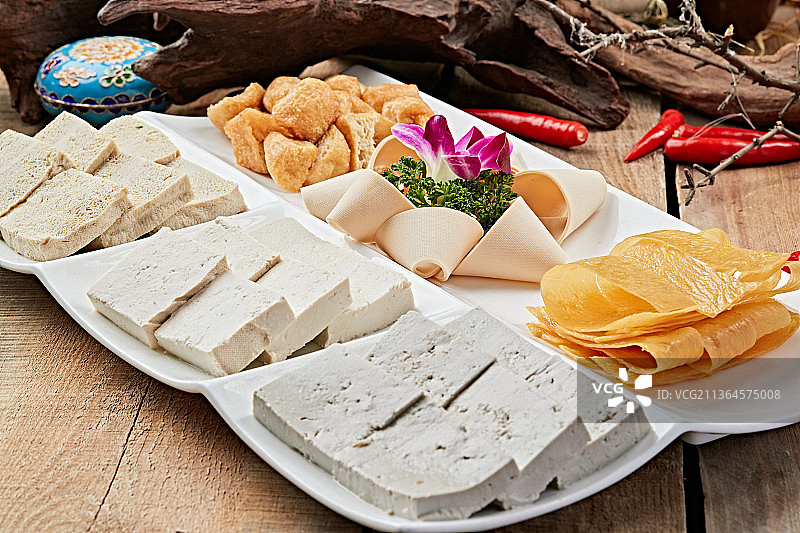 火锅食材豆制品拼盘图片素材