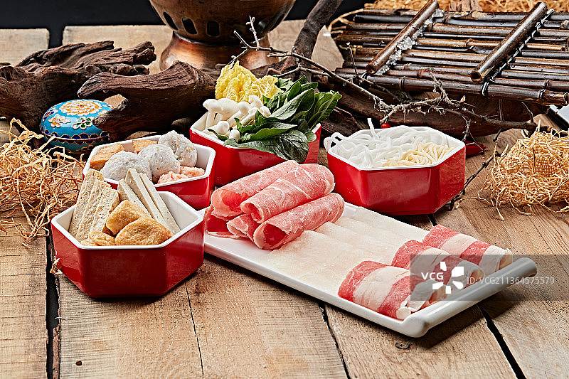 火锅套餐组合图片素材