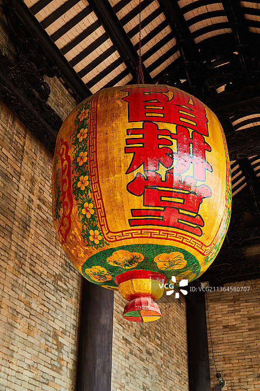 广州番禺旅游风景区沙湾古镇留耕堂何氏大宗祠图片素材