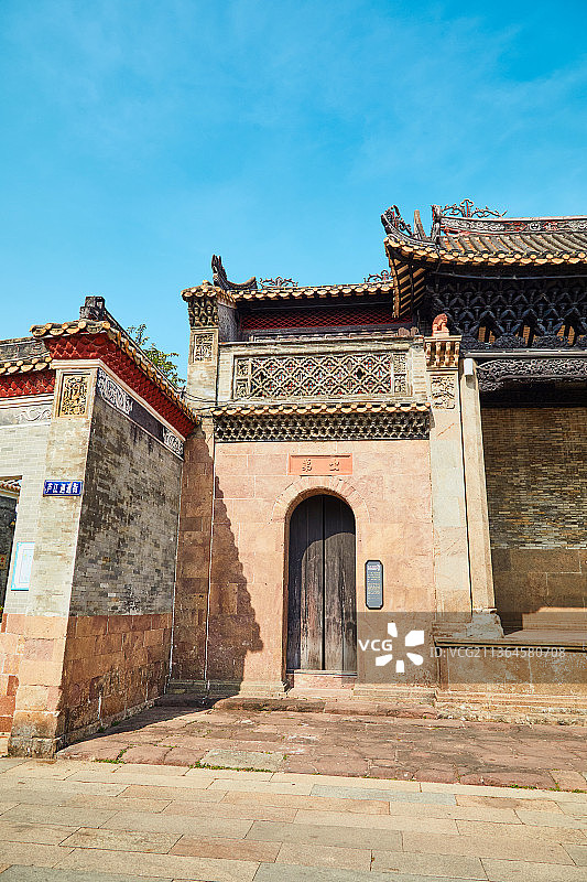 广州番禺旅游风景区沙湾古镇留耕堂何氏大宗祠图片素材