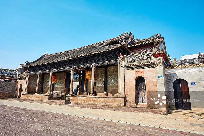 广州番禺旅游风景区沙湾古镇留耕堂何氏大宗祠图片素材