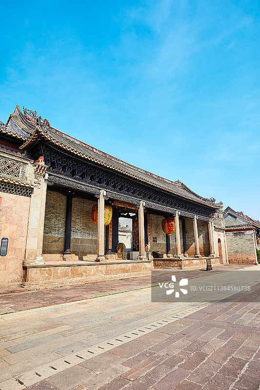 广州番禺旅游风景区沙湾古镇留耕堂何氏大宗祠图片素材