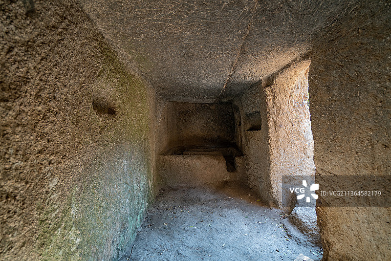 北京延庆古崖居秋天图片素材