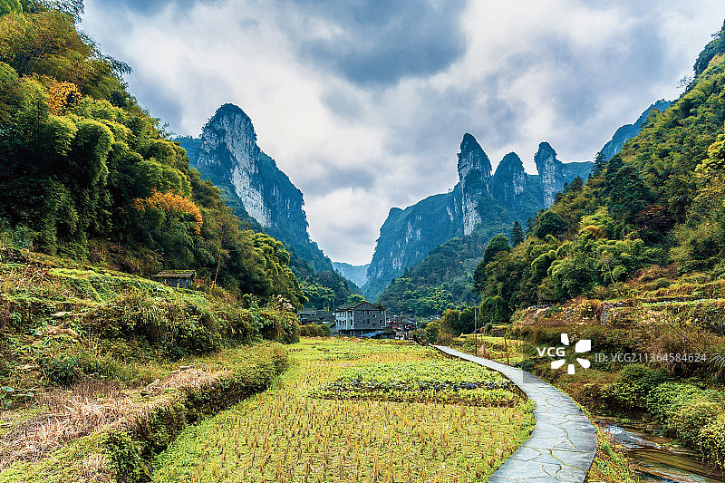 吉首德夯大峡谷风光图片素材