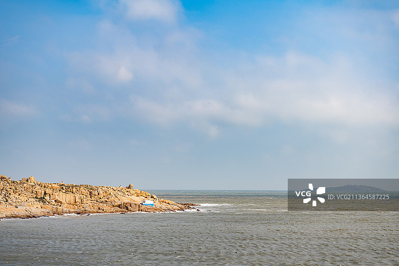 福建平潭 猴研岛 祖国大陆距离台湾岛最近的地方图片素材