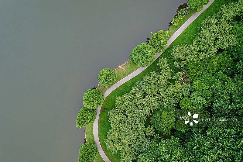 贵州省贵阳市观山湖公园，绿色之城市，生态之城图片素材