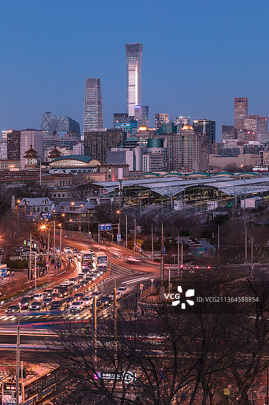 城市车流图片素材