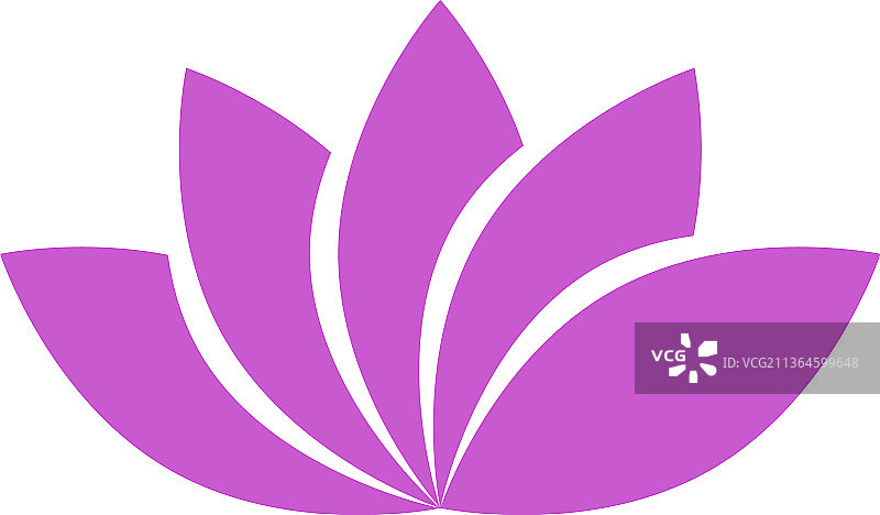 花朵标志优雅花朵符号莲花图标图片素材