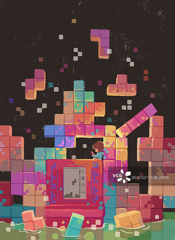 俄罗斯方块图片素材