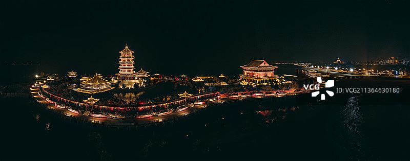 八仙渡夜景图片素材