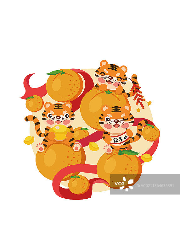 虎年大吉图片素材