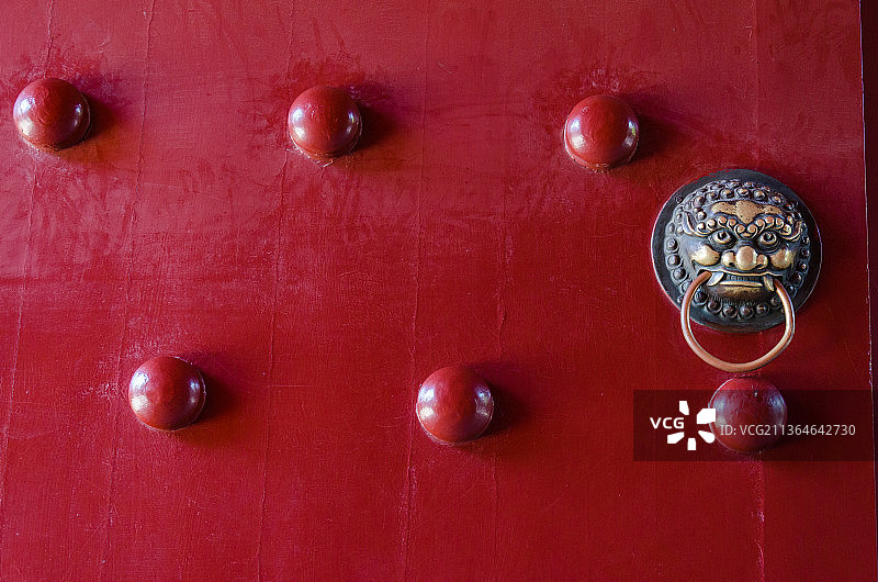 故宫大门门环门钉图片素材