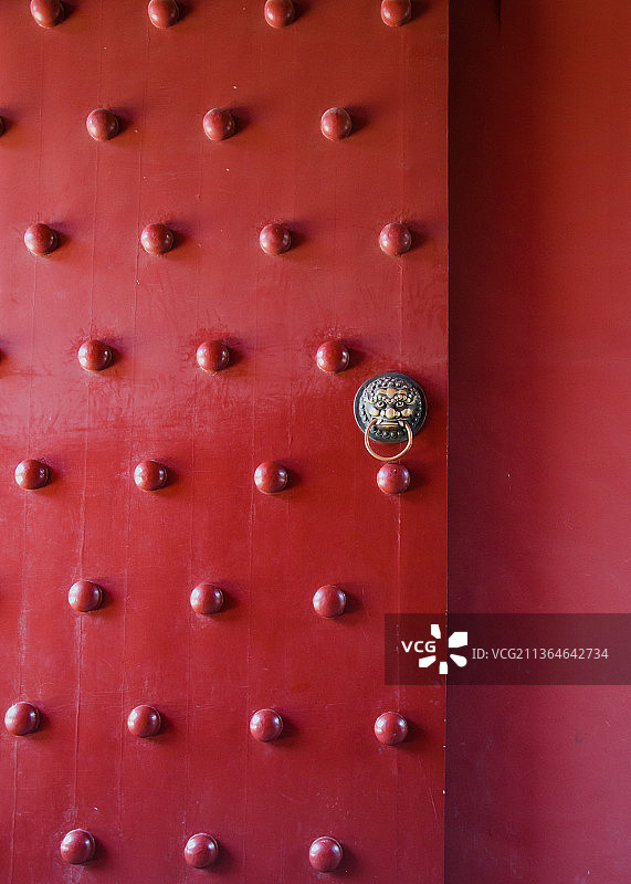故宫大门门环门钉图片素材